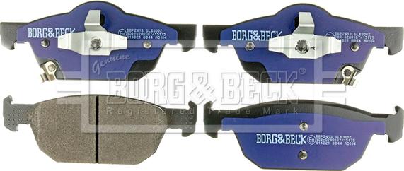 Borg & Beck BBP2413 - Гальмівні колодки, дискові гальма avtolavka.club