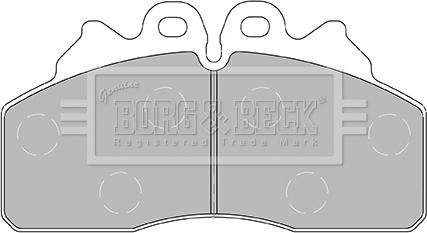 Borg & Beck BBP2435 - Гальмівні колодки, дискові гальма avtolavka.club