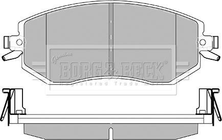 Borg & Beck BBP2426 - Гальмівні колодки, дискові гальма avtolavka.club