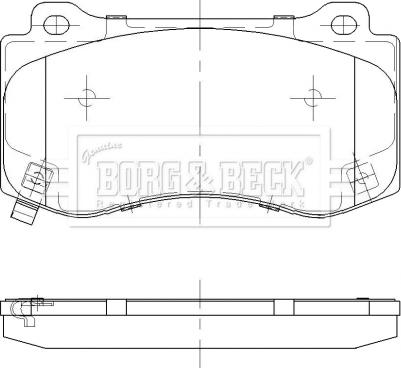 Borg & Beck BBP2474 - Гальмівні колодки, дискові гальма avtolavka.club