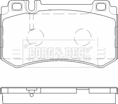 Borg & Beck BBP2478 - Гальмівні колодки, дискові гальма avtolavka.club