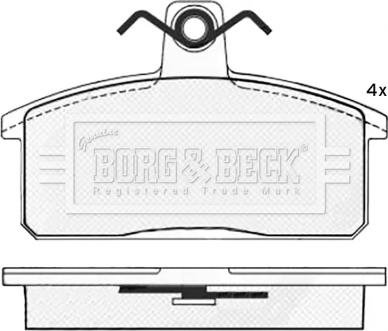 Borg & Beck BBP2545 - Гальмівні колодки, дискові гальма avtolavka.club