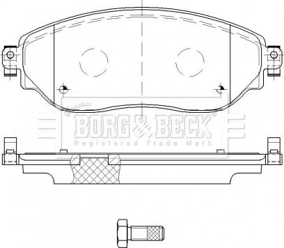 Borg & Beck BBP2515 - Гальмівні колодки, дискові гальма avtolavka.club