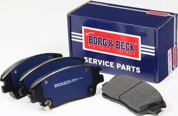 Borg & Beck BBP2580 - Гальмівні колодки, дискові гальма avtolavka.club