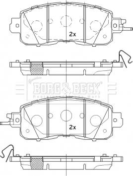 Borg & Beck BBP2534 - Гальмівні колодки, дискові гальма avtolavka.club