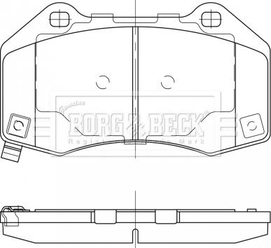 Borg & Beck BBP2528 - Гальмівні колодки, дискові гальма avtolavka.club