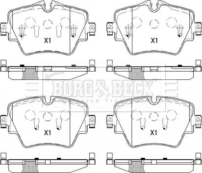 Borg & Beck BBP2527 - Гальмівні колодки, дискові гальма avtolavka.club