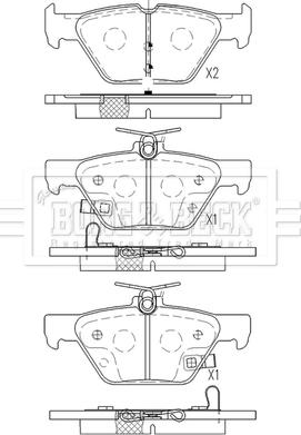 Borg & Beck BBP2571 - Гальмівні колодки, дискові гальма avtolavka.club