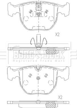 Borg & Beck BBP2699 - Гальмівні колодки, дискові гальма avtolavka.club