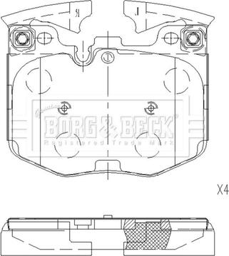 Borg & Beck BBP2659 - Гальмівні колодки, дискові гальма avtolavka.club