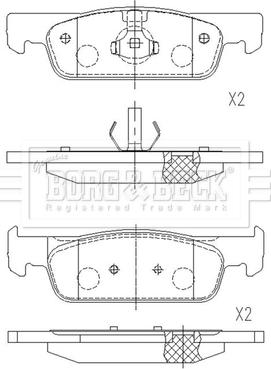 Borg & Beck BBP2660 - Гальмівні колодки, дискові гальма avtolavka.club