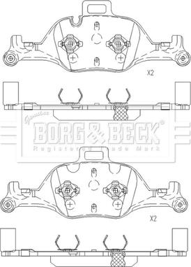 Borg & Beck BBP2668 - Гальмівні колодки, дискові гальма avtolavka.club