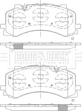 Borg & Beck BBP2683 - Гальмівні колодки, дискові гальма avtolavka.club