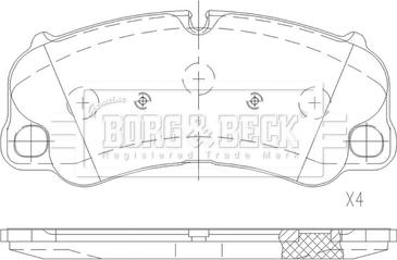 Borg & Beck BBP2639 - Гальмівні колодки, дискові гальма avtolavka.club