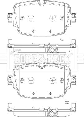 Borg & Beck BBP2674 - Гальмівні колодки, дискові гальма avtolavka.club