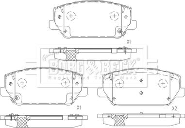 Borg & Beck BBP2675 - Гальмівні колодки, дискові гальма avtolavka.club