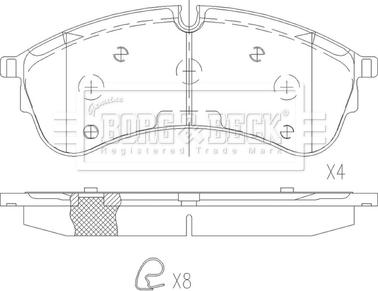 Borg & Beck BBP2677 - Гальмівні колодки, дискові гальма avtolavka.club