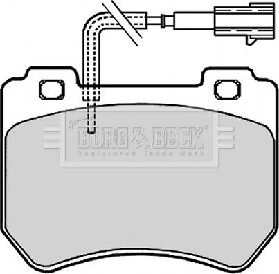 Borg & Beck BBP2094 - Гальмівні колодки, дискові гальма avtolavka.club