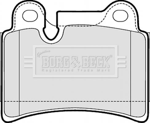 Borg & Beck BBP2053 - Гальмівні колодки, дискові гальма avtolavka.club