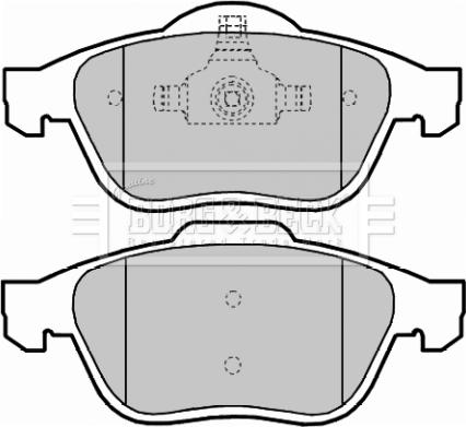 Borg & Beck BBP2016 - Гальмівні колодки, дискові гальма avtolavka.club