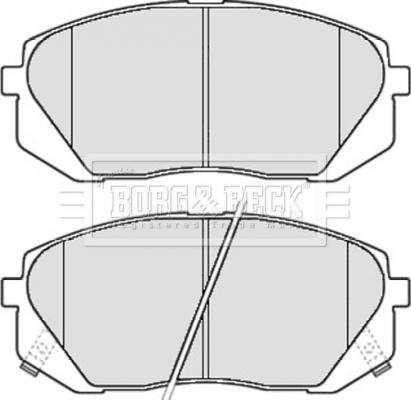 Borg & Beck BBP2081 - Гальмівні колодки, дискові гальма avtolavka.club