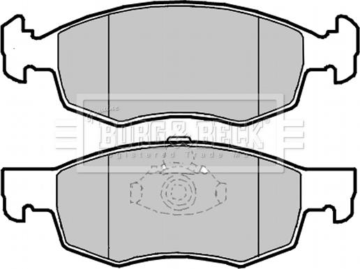 Borg & Beck BBP2087 - Гальмівні колодки, дискові гальма avtolavka.club