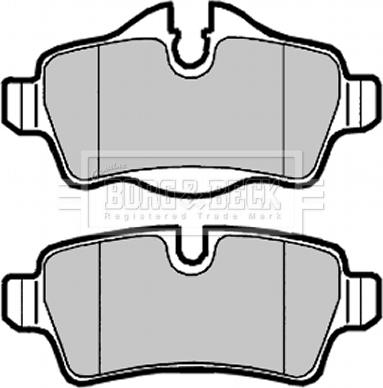 Borg & Beck BBP2025 - Гальмівні колодки, дискові гальма avtolavka.club