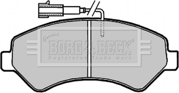 Borg & Beck BBP2020 - Гальмівні колодки, дискові гальма avtolavka.club