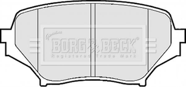 Borg & Beck BBP2075 - Гальмівні колодки, дискові гальма avtolavka.club