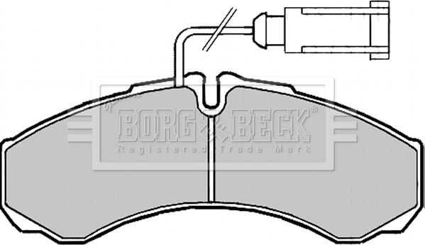Borg & Beck BBP2190 - Гальмівні колодки, дискові гальма avtolavka.club