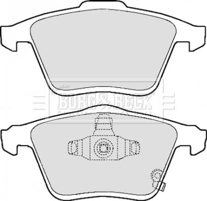 Borg & Beck BBP2154 - Гальмівні колодки, дискові гальма avtolavka.club