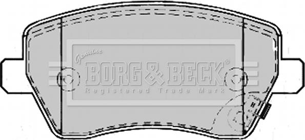 Borg & Beck BBP2169 - Гальмівні колодки, дискові гальма avtolavka.club