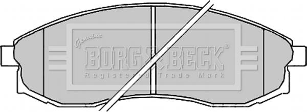 Borg & Beck BBP2165 - Гальмівні колодки, дискові гальма avtolavka.club