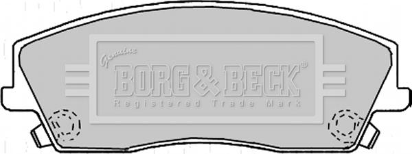Borg & Beck BBP2167 - Гальмівні колодки, дискові гальма avtolavka.club