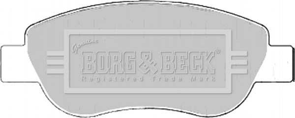 Borg & Beck BBP2186 - Гальмівні колодки, дискові гальма avtolavka.club