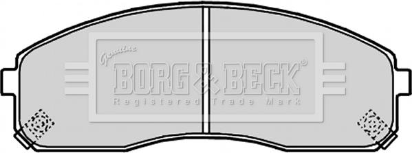 Borg & Beck BBP2180 - Гальмівні колодки, дискові гальма avtolavka.club