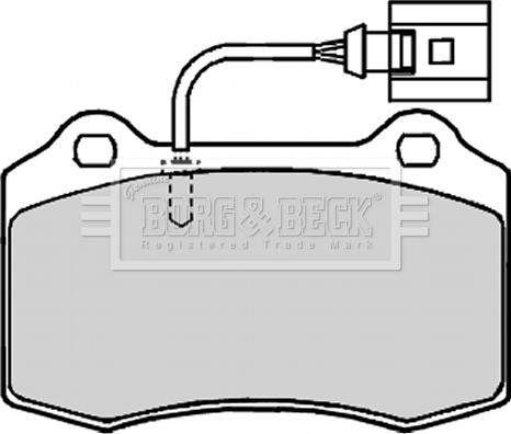 Borg & Beck BBP2133 - Гальмівні колодки, дискові гальма avtolavka.club