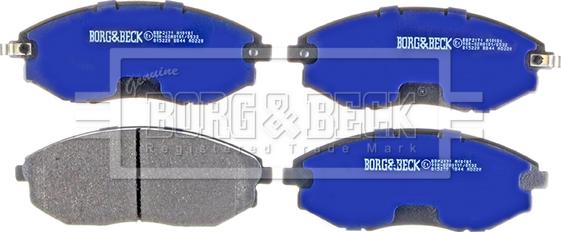 Borg & Beck BBP2171 - Гальмівні колодки, дискові гальма avtolavka.club