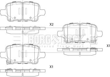 Borg & Beck BBP2896 - Гальмівні колодки, дискові гальма avtolavka.club