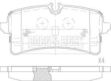 Borg & Beck BBP2868 - Гальмівні колодки, дискові гальма avtolavka.club