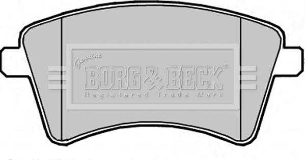 Borg & Beck BBP2349 - Гальмівні колодки, дискові гальма avtolavka.club