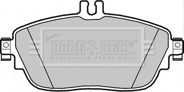 Borg & Beck BBP2344 - Гальмівні колодки, дискові гальма avtolavka.club