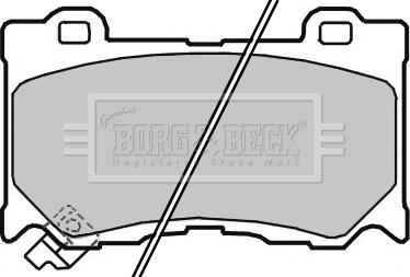 Borg & Beck BBP2363 - Гальмівні колодки, дискові гальма avtolavka.club