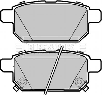 Borg & Beck BBP2300 - Гальмівні колодки, дискові гальма avtolavka.club