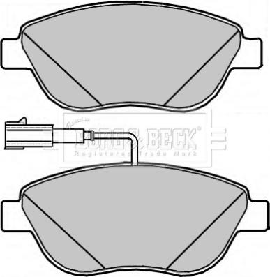 Borg & Beck BBP2317 - Гальмівні колодки, дискові гальма avtolavka.club