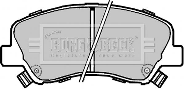 Borg & Beck BBP2330 - Гальмівні колодки, дискові гальма avtolavka.club