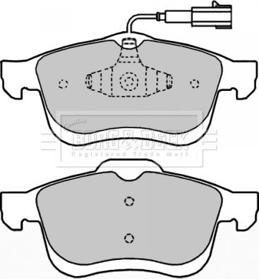 Borg & Beck BBP2250 - Гальмівні колодки, дискові гальма avtolavka.club