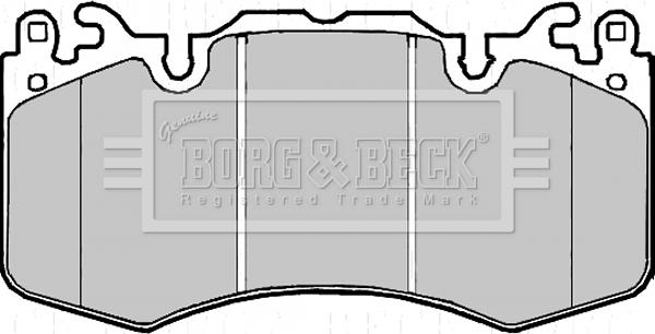 Borg & Beck BBP2216 - Гальмівні колодки, дискові гальма avtolavka.club