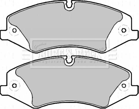 Borg & Beck BBP2217 - Гальмівні колодки, дискові гальма avtolavka.club