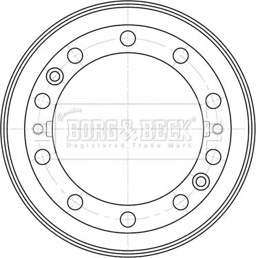 Borg & Beck BBR32575 - Гальмівний барабан avtolavka.club